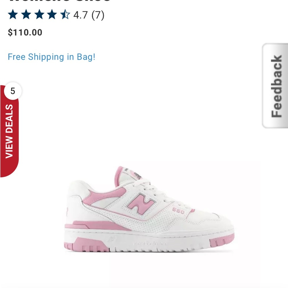 New balance bubblegum pink 550